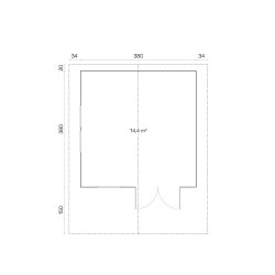 Pandrup Havehus 14,4 m2