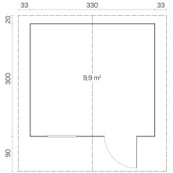 Roslev Havehus 9,9 m2