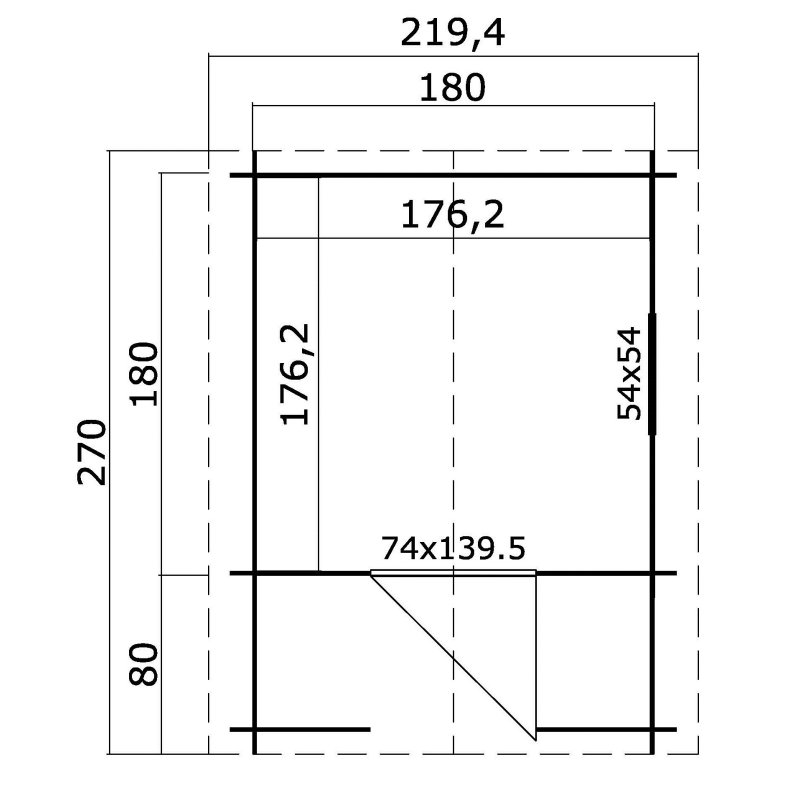 Bulderby Legehus 3,1 m2