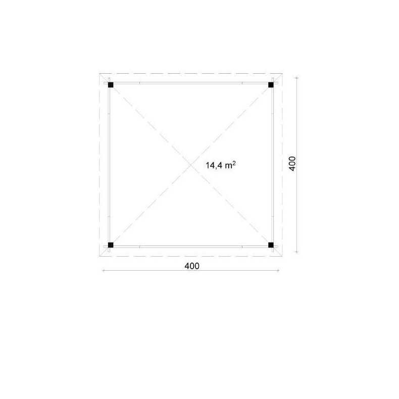 Herlev Pergola 14,4 m2