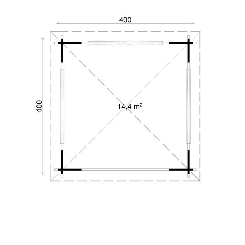 Saltum Pergola 14,4 m2
