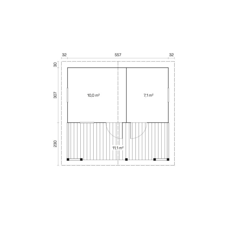 Ebeltoft Saunahytte 28,3 m2