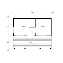 Hasle Saunahytte 10 m2