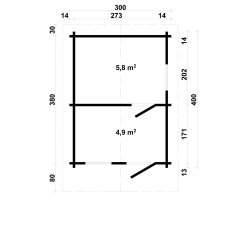 Virum Saunahytte 10,7 m2